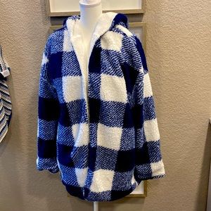 Blue and white jacket